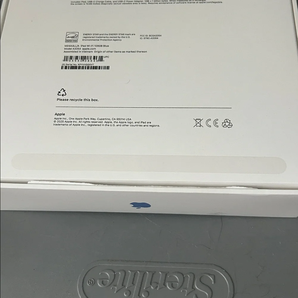 Apple iPad 128 GB A16 Wi-Fi blue factory sealed